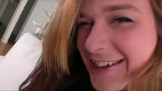 AlohaTube Redhead chick Harper tries hardcore anal sex with TS Traynxo MeetMe
