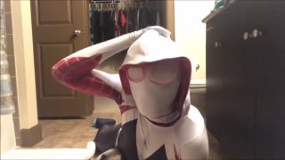 Family Sex Spider Gwen Pillow Humps Till She Cums Sucking Dicks