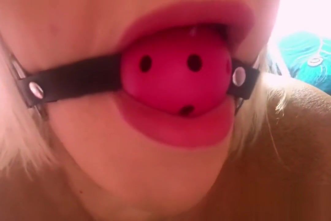 Cumload Tranny caged in chastity strapped in a tight gag awaits her daddy Sextoys - 1