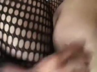 Tight Cunt shemale banged In Fishnet Naughty