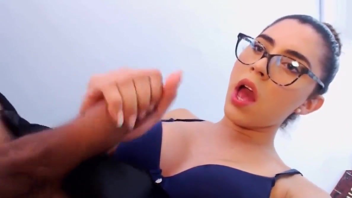 Naked Big cock TS busts a huge load all over her face and glasses Bangladeshi