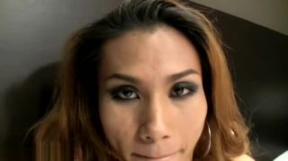 JackpotCityCasino Skinny Asian TS with long hair is tugging cock till orgasm Camgirl