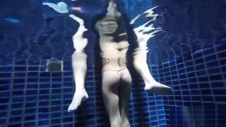 Adulter.Club Big tits ladyboy teen blowjob in a pool before anal sex XoGoGo
