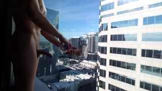 Anal Fuck Exhibitionist Twink Fucks his Hole on High Rise Hotel Window (Part 1) Pururin