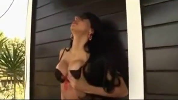 Cam Shows Busty Shemale Stroking Her Fat Cock Outdoors FantasyHD - 1