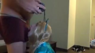 Scatrina Sub college girl sissy gagging on daddys cock Face Sitting