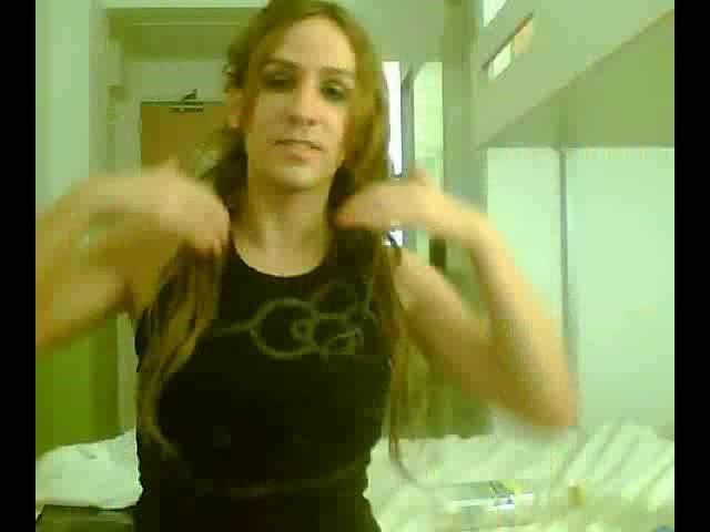 Street Fuck Spanish tgirl spreads her cute little ass on the webcam Passivo - 1