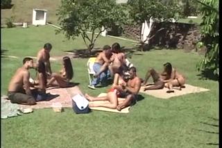 Clip Crazy outdoor group sex with trannies Pierced