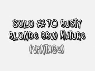 Backshots Solo #70 Busty Blonde BBW Mature (Vintage) Goth