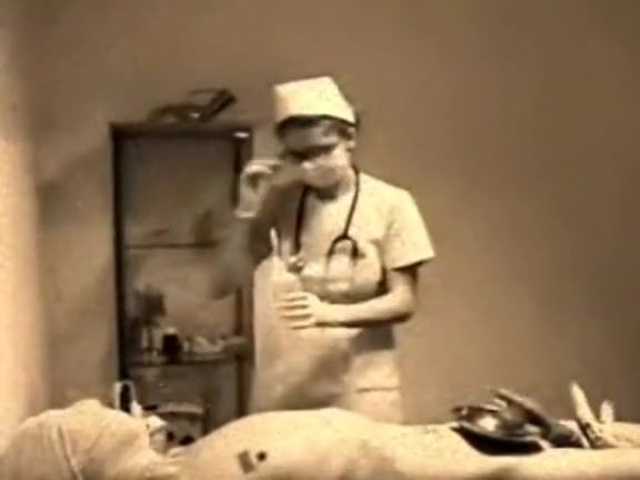 Gay Blowjob Vintage masked nurse handjob Stroking