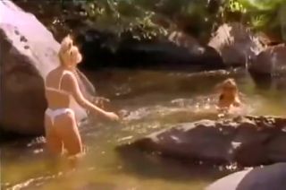 Tit Classic Catfights-Topless Catfight in Lake Scene Belly