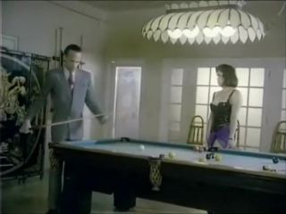Gay Gangbang brunette fucked on pool table Girl Fuck