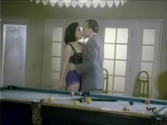 Gay Gangbang brunette fucked on pool table Girl Fuck - 1