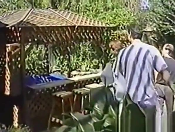 Bear Vintage amateur orgy with two couples in the backyard Vaginal - 1