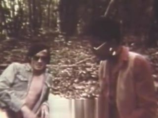 SpicyTranny Black Girl Sucks and Rides White Cock in Woods (Vintage) Dutch