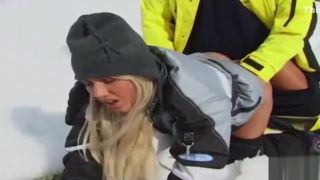 UpdateTube Sharon Bright Fucks on the Snow Cum Swallow