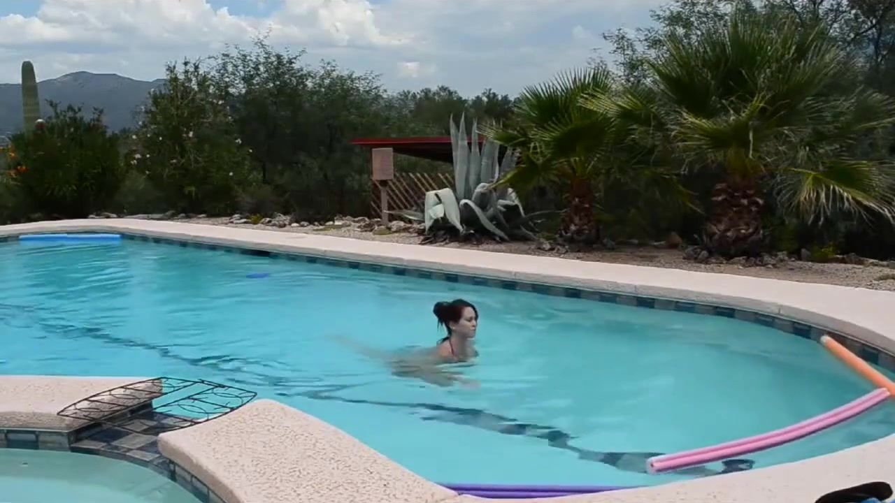 Dutch busty pool girl Interracial Sex