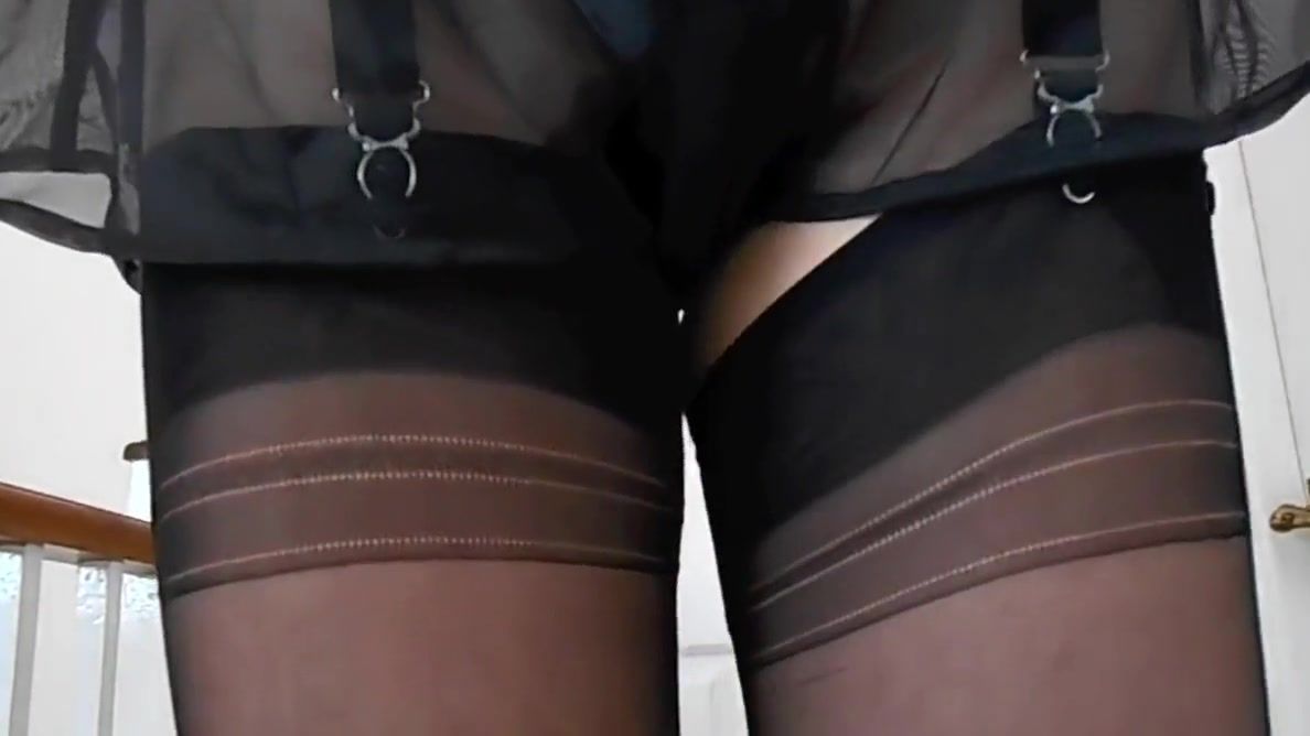 Anal Gape Black Nylon See Though French Knickers SecretShows