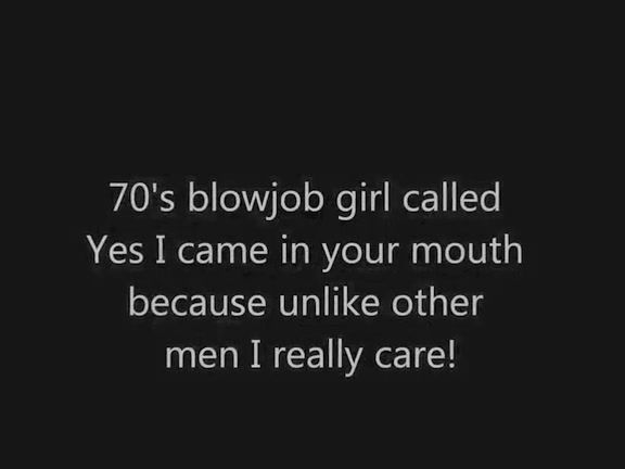 Free Blowjobs 70's girl gives blow job & swallows Oiled - 1