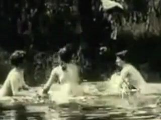 Samantha Saint Vintage Erotic Movie 2 - No Swimming 1906 3way - 1