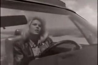 Breeding Blonde fucked on highway retro clip Stepdaughter