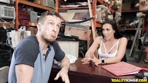 X-Angels A female store manager with big tits satisfies a...