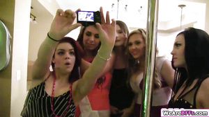 Scissoring Whore bffs enjoy fornicating strippers knob Gay Outinpublic