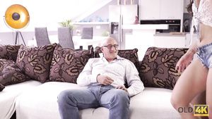 Amateur Porn Free OLD4K. Handsome daddy able to please all needs of... Sofa