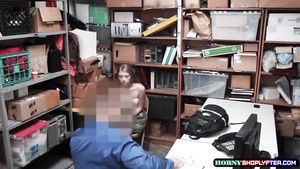 Caiu Na Net 18Yo Schoolgirl Alyce gets caught and made love by officers Guys