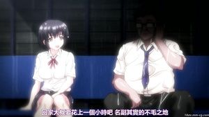 Jerk Japanese anime - Huge titted college girl hooks up with a stranger. HDZog