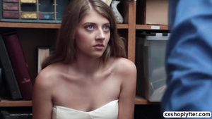 Teenxxx Shoplifter Alyce Anderson gets discipline by LPs prick Brazzers