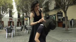 Parties Innocent euro babe whipped in public Chupando