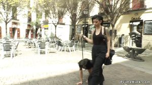 Job Innocent euro babe whipped in public BSplayer