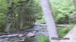 Cachonda Quickie in the forest with redhead girlfriend Tribute