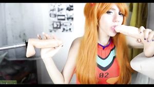 Caseiro redhead webcam girl hot show with two fake dicks Uniform