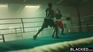 Glory Hole Tori Black gets banged by two black boxers MetArt