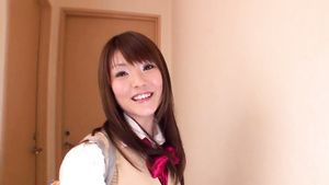 Penetration Finger fucked Asian schoolgirl blowing a cock in POV after playing with a toy Big Asian Tits