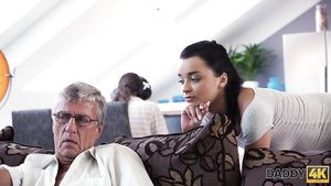 Ex Girlfriends DADDY4K. Grey-haired old man with glasses fucks... Adultlinker
