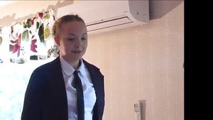 Femboy Sexy schoolgirl gets OTK spanked Vporn