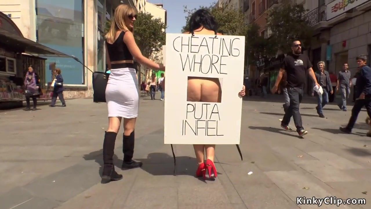 Lovers Cheating whore disgraced in public CartoonTube