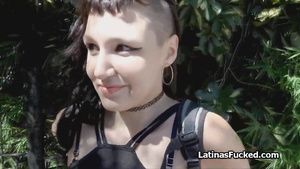 Teenage Porn Sex Act tape with beautiful tattooed Latina teenager Hot Cunt