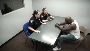 Rough Sex Black is questioned in a police station. Aunty