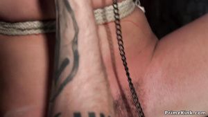 Load Clamped twat lips and nipples darkhair Load