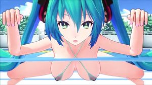 Ride Hatsune Miku Micro Bikini Party Pool - FORNICATE HARD SEX Curious