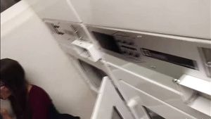 Swedish Risky Sucking Male Stick In Public Hotel Laundry Room Ass
