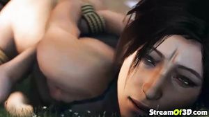 Adult-Empire Lara Croft and Mercy blowing knob and nailing raw cFake