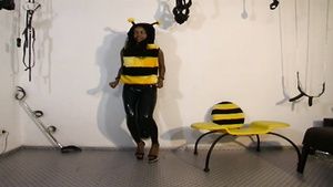 Safari Bitch Gets Dressed Like A Bee And Fucked By Old Fat Adult-Empire