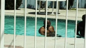 Neighbor Three Steamy Muscular Gay Guys In A Pool Interracial Porn Negro