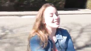Harcore Girl getting caught in the streets Extreme