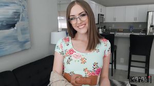 Straight Mike Wegas fucked the sexiest nerdy teen Lindsey...